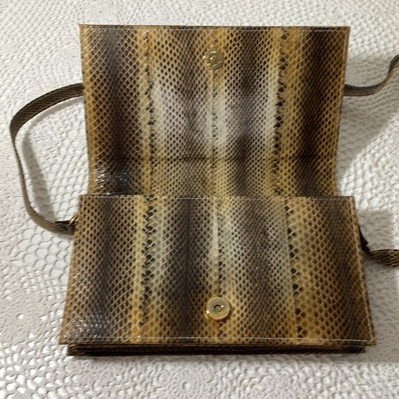 Vintage reptile skin purse clutch - Picture 7 of 9